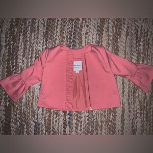 Janie and Jack Pink Ruffle Jacket